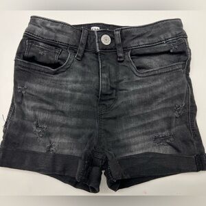 GAP Girls black distressed short